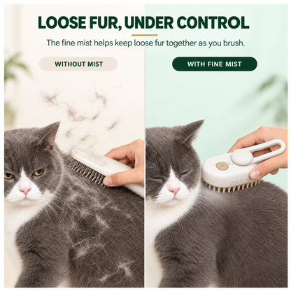 3-in-1 Grooming Brush for Cats & Dogs