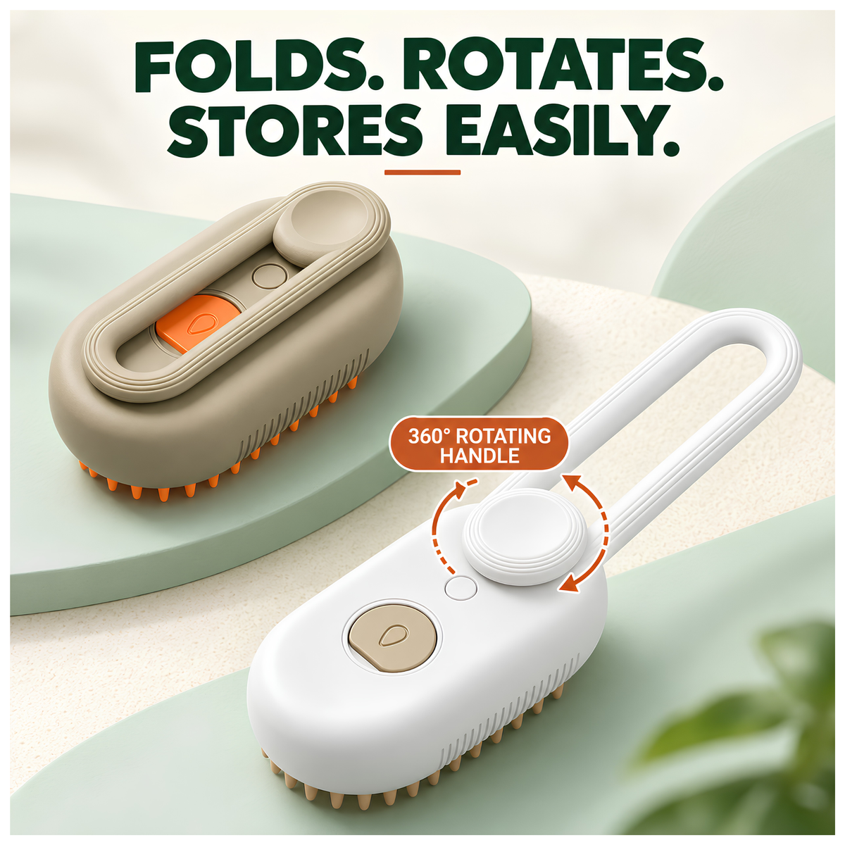 3-in-1 Grooming Brush for Cats & Dogs